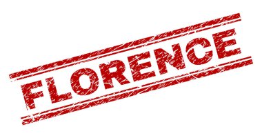 Dokulu Floransa damga mühür çizik