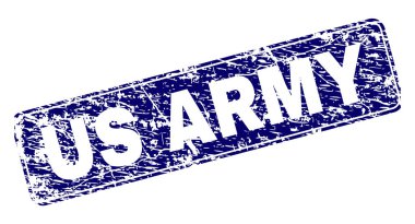 Bize ordu çerçeveli yuvarlatılmış dikdörtgen damga çizik