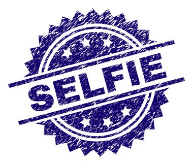 Selfie damga mühür grunge dokulu