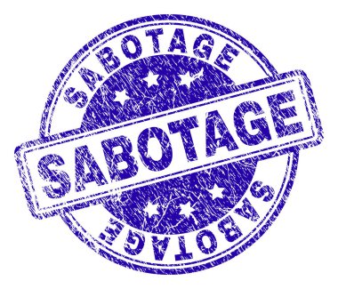 Grunge sabotaj damga mühür dokulu