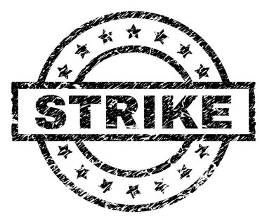Dokulu Strike damga mühür çizik
