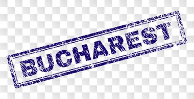 Çizik Bükreş dikdörtgen damgası