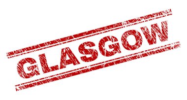 Grunge Glasgow damga mühür dokulu