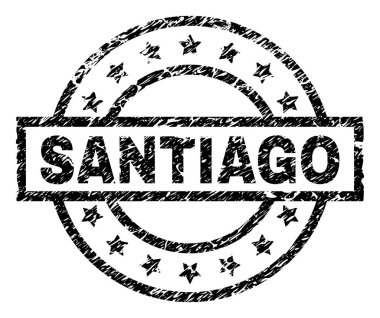 Dokulu Santiago damga mühür çizik