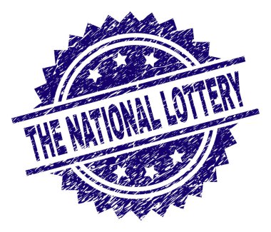 Grunge Milli Piyango damga mühür dokulu