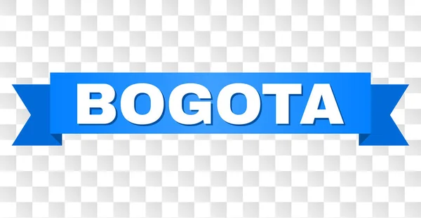 Blue Ribbon med Bogota titel — Stock vektor