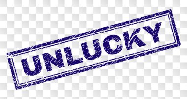 Grunge şanssız dikdörtgen damgası