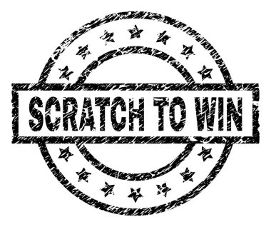 Kazanmak damga mühür için dokulu çizik çizik