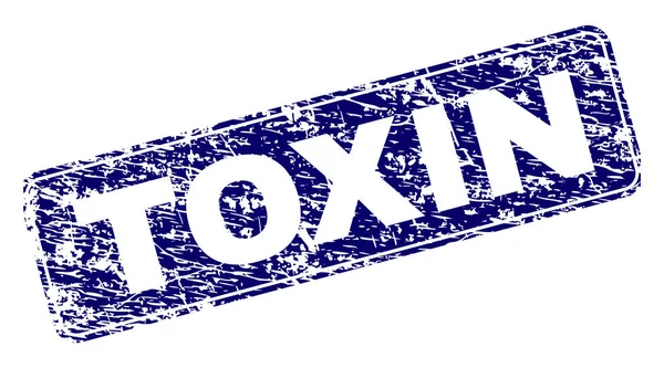 Yuvarlatılmış dikdörtgen damga grunge toksin çerçeveli