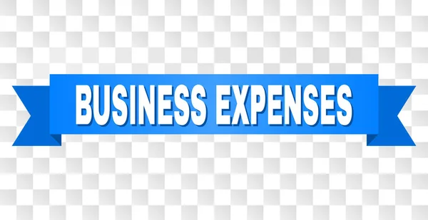 Синя стрічка з текстом BUSINESS EXPENSES — стоковий вектор