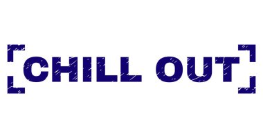 Grunge Chill Out damga mühür köşeleri içinde dokulu