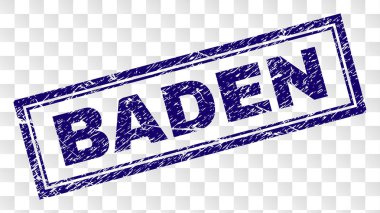 Çizik Baden dikdörtgen damgası