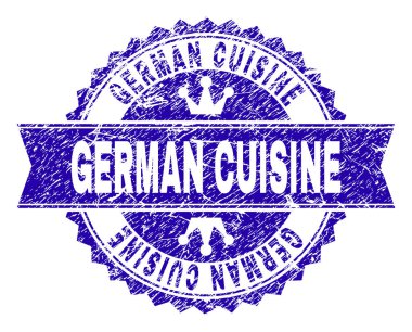 Dokulu Alman mutfağı damga mühür kurdele ile çizik