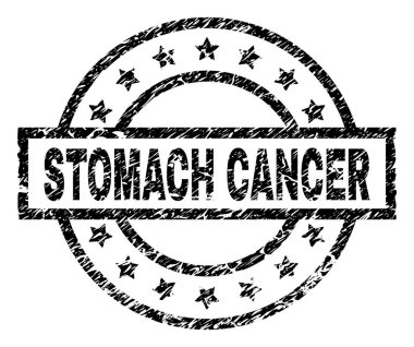 Grunge mide kanseri damga mühür dokulu