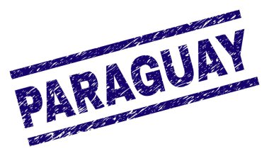 Grunge Paraguay damga mühür dokulu