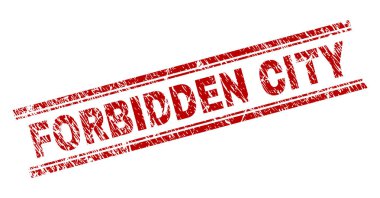 Yasak Şehir damga mühür grunge dokulu