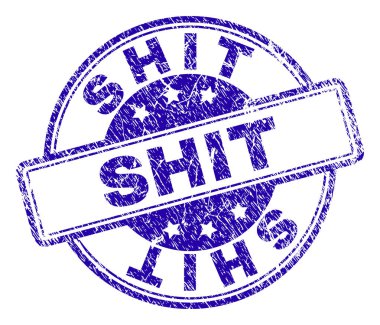 Dokulu bok damga mühür çizik