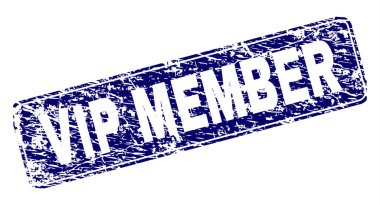 Yuvarlatılmış dikdörtgen damga çizilmiş VIP üye çerçeveli