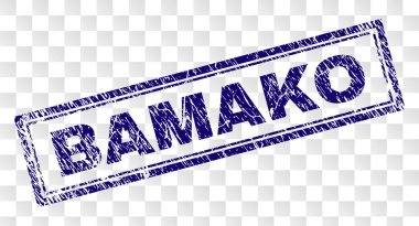 Grunge BAMAKO Rectangle Stamp