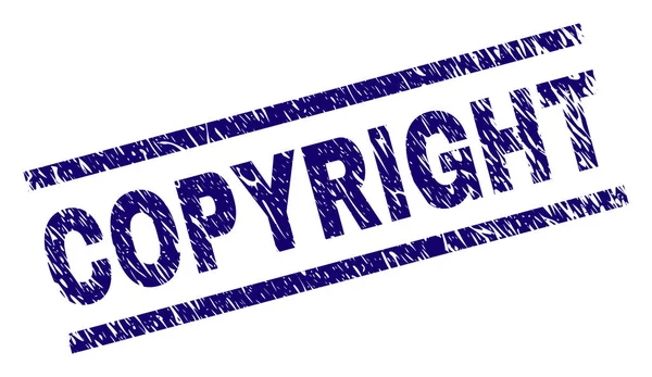 Grunge texturierte Urheberrechtsstempel — Stockvektor
