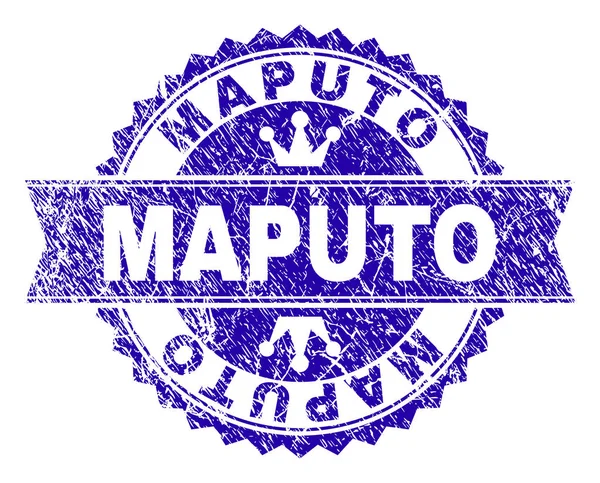 Grunge Maputo damga mühür kurdele ile dokulu