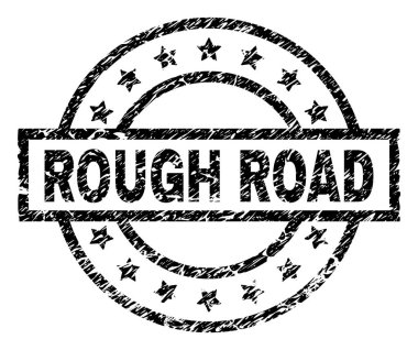 Dokulu kaba yol damga mühür çizik