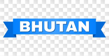 Mavi şerit Bhutan açıklamalı alt yazılı