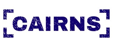 Dokulu Cairns damga mühür köşeler arasında çizik