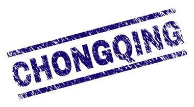 Dokulu Chongqing damga mühür çizik