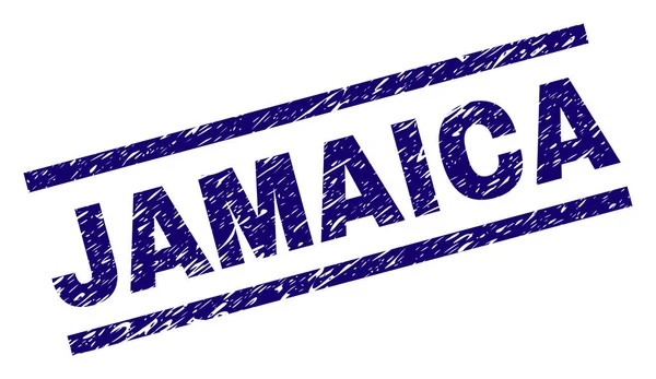 Dokulu Jamaika damga mühür çizik
