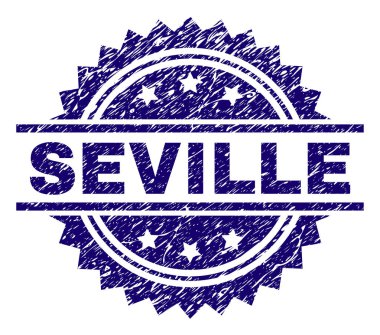 Dokulu Seville damga mühür çizik