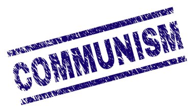 Dokulu komünizm damga mühür çizik