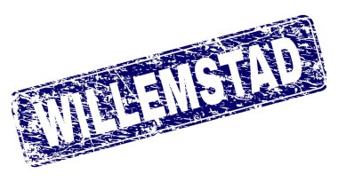 Yuvarlatılmış dikdörtgen damga çizilmiş Willemstad çerçeveli