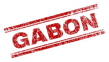 Dokulu Gabon damga mühür çizik