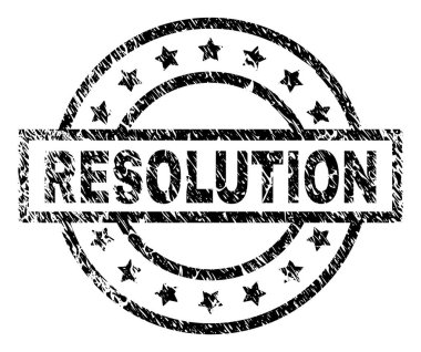 Dokulu çözünürlük damga mühür çizik