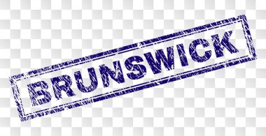 Çizik Brunswick dikdörtgen damgası