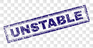 Grunge kararsız dikdörtgen damgası