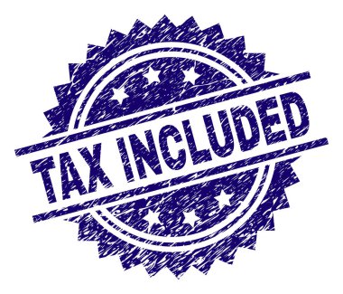 Damga mühür çizilmiş dokulu vergi dahil