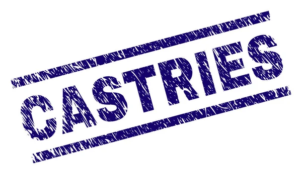 Grunge Castries damga mühür dokulu