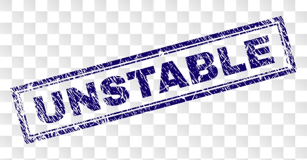 Grunge kararsız dikdörtgen damgası