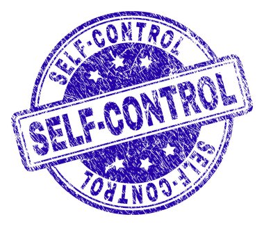 Grunge kendini kontrol damga mühür dokulu