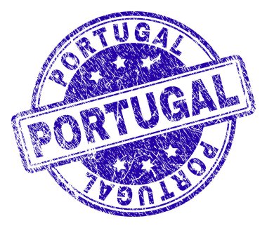 Grunge Portekiz damga mühür dokulu