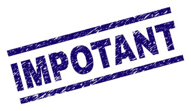 Dokulu mühim damga mühür çizik