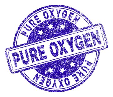 Grunge saf oksijen damga mühür dokulu