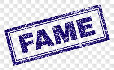 Çizik şöhret dikdörtgen damgası