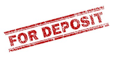 Mevduat damga mühür için dokulu grunge