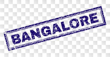 Çizik Bangalore dikdörtgen damgası