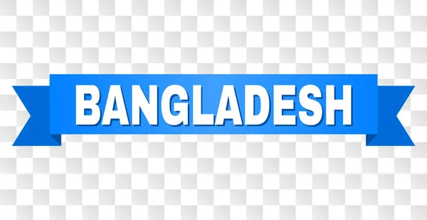Ruban Bleu avec Titre BANGLADESH — Image vectorielle