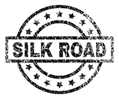 İpek yolu damga mühür grunge dokulu