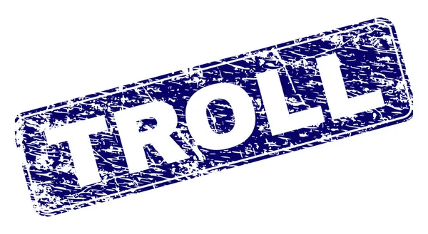 Yuvarlatılmış dikdörtgen damga çizilmiş Troll çerçeveli